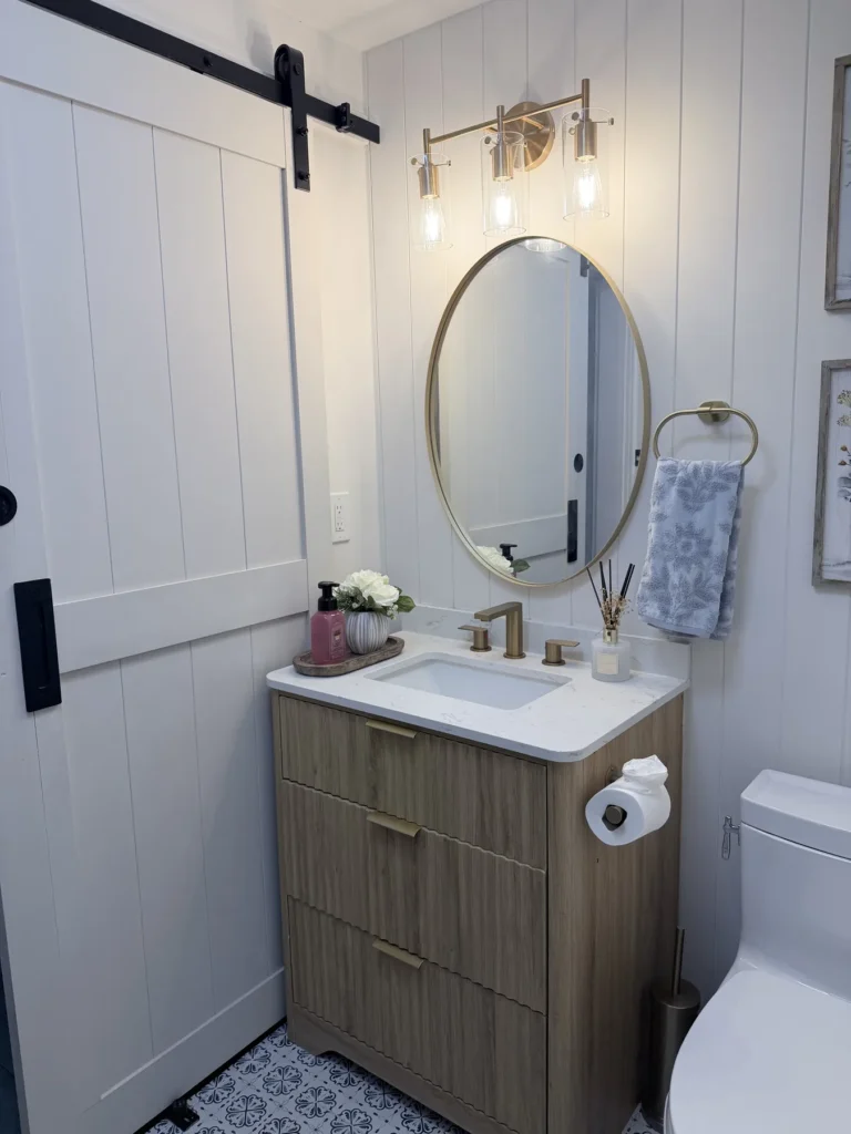 Half Bathroom & Laundry Room Remodel project photo 1