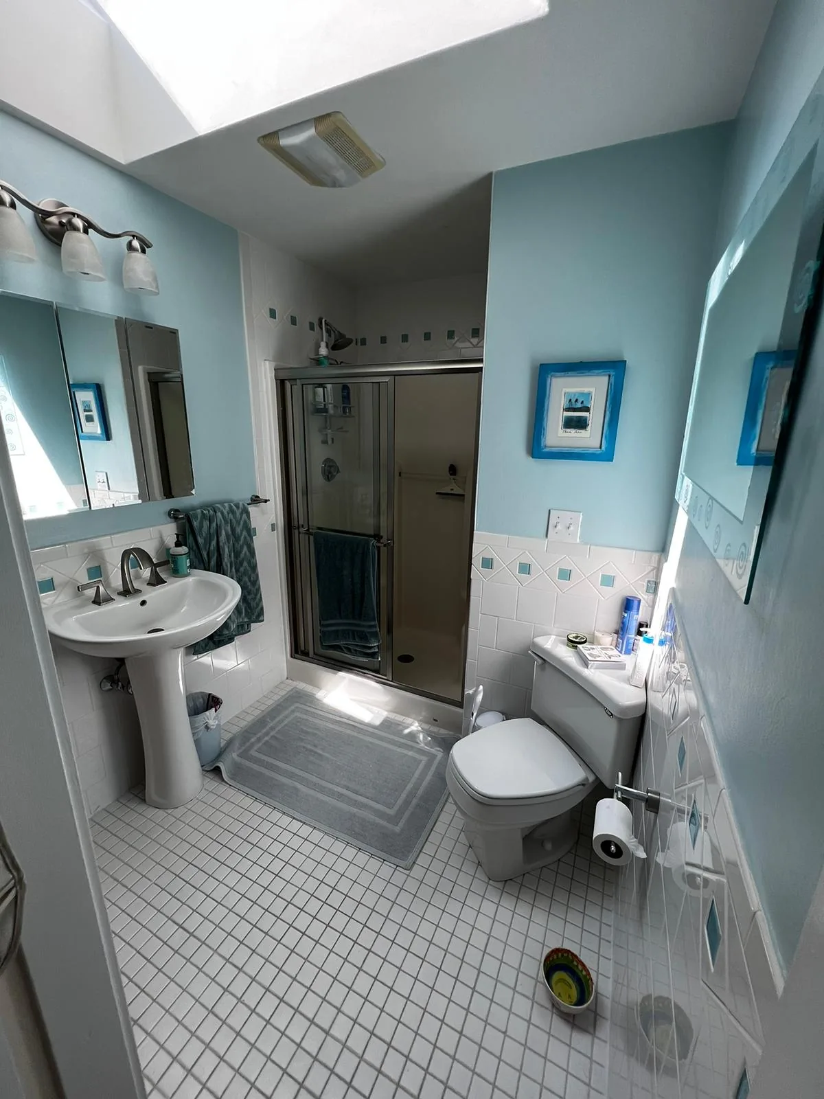 Before the Modern Bathroom Remodel renovation