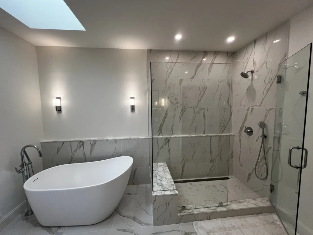 Completed Spa-Inspired Primary Bathroom Remodel by Reliance Construction